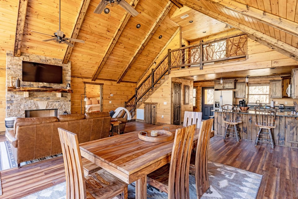 Preserve Mountain Getaway Cabin Rental Living Room