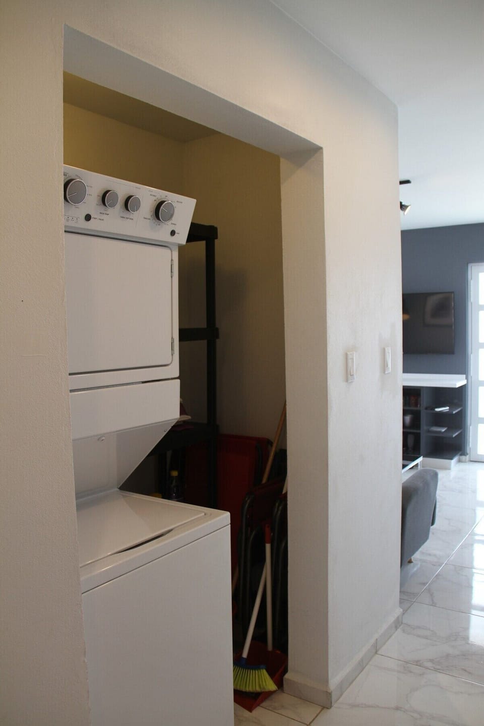 Washer and dryer located in your apartment!
