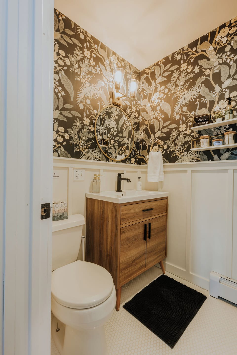 Upstairs half bath