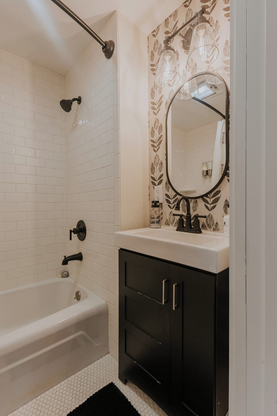Main level full bath with easy access tub thanks to new grab bars (not pictured)