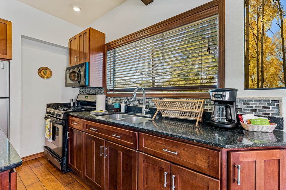 Fully stocked kitchen