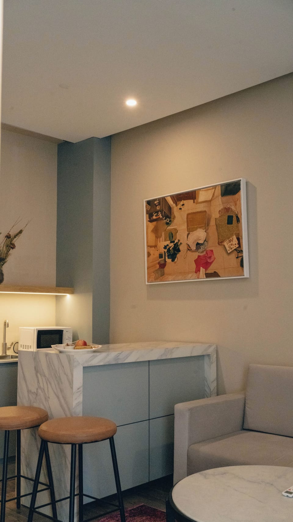 Junior Suite | Living area | 55-inch LED TV with digital channels, TV