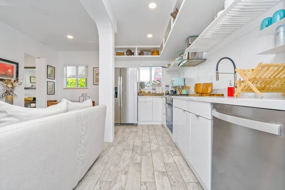 Kitchen and living room space