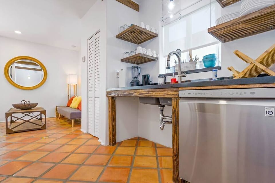 Kitchen and living room