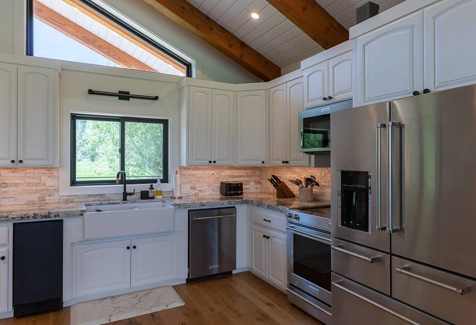 The kitchen has all the basics needed and more!