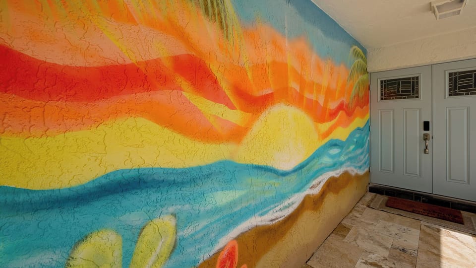 A favorite local artist did this awesome mural!