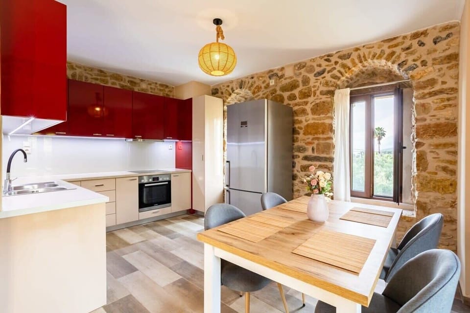 Enjoy a home-cooked meal on the dining area