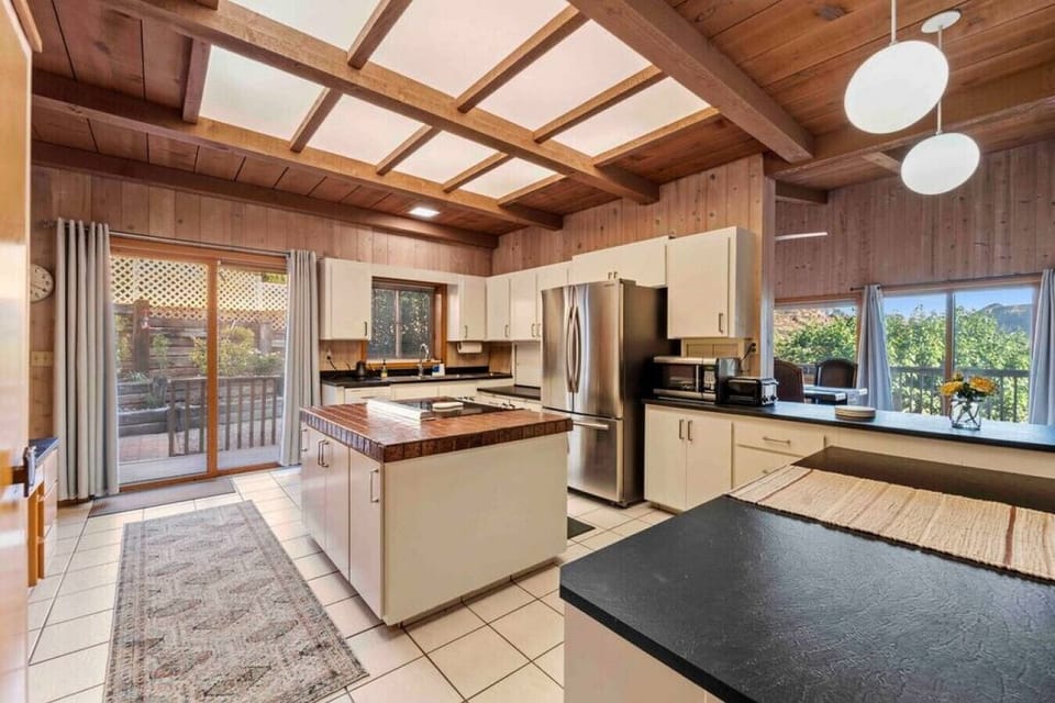 The well-appointed kitchen has all the tools you need to create wonderful meals