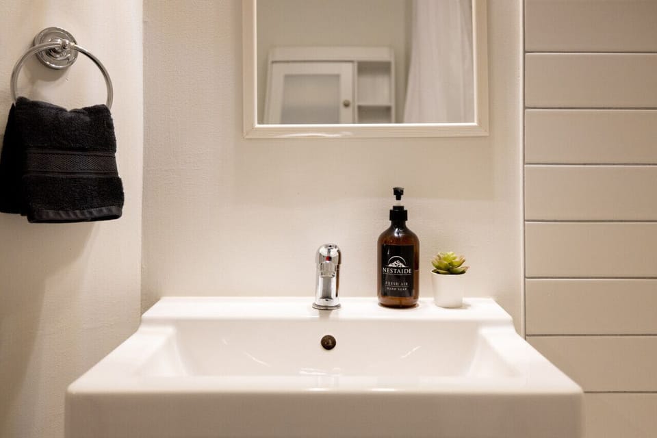 Body wash, shampoo and conditioner provided for your stay by Nestaide Management `Very nice, cute and clean place to stay for a little weekend get away! `--Angeline.