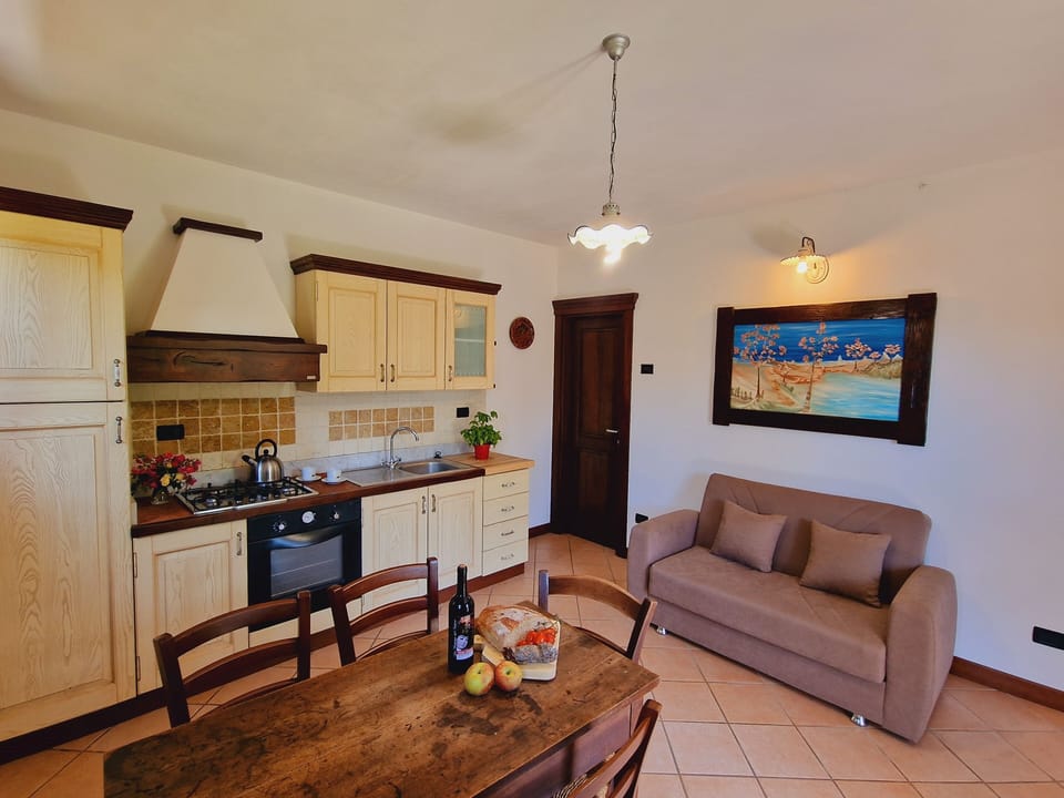 open plan living/ dining/ kitchen space