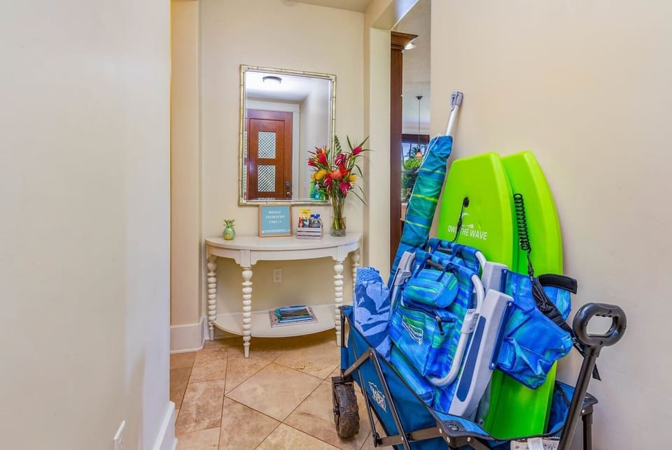 Take our wagon filled with beach goodies down to one of many beaches within walking distance of our Villa. Enjoy!