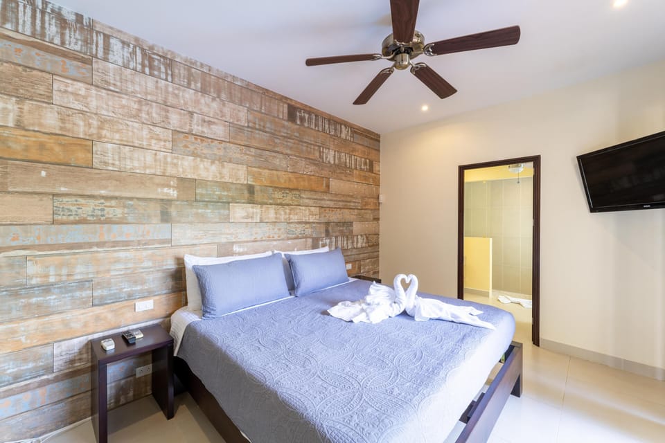 Master bedroom, king bed, private full bathroom