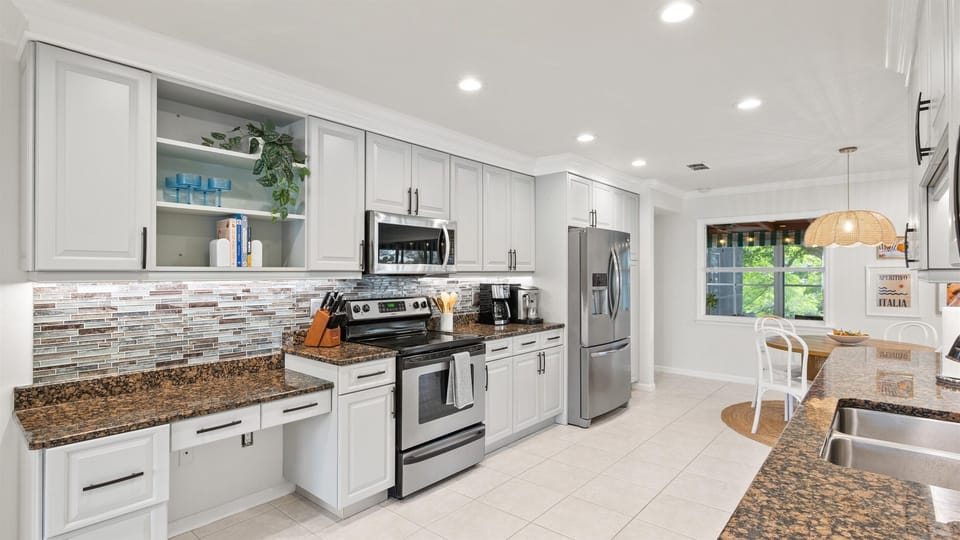 No need to eat out every night - our kitchen has everything you need to whip up a delicious meal.