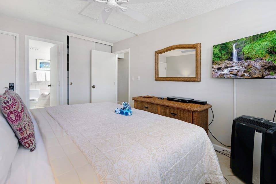 Enjoy tv in the bedroom.