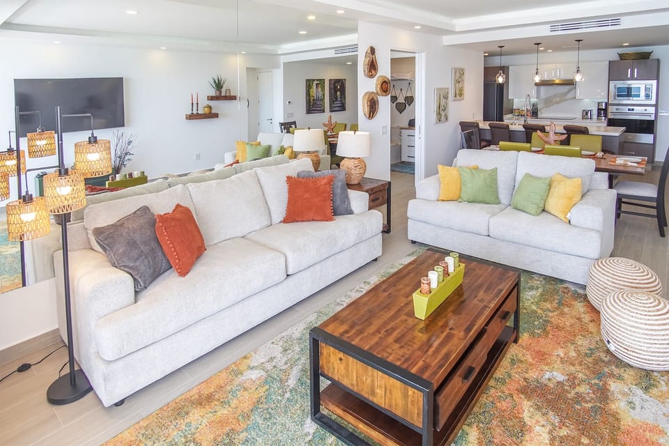 double sofas in the living groom