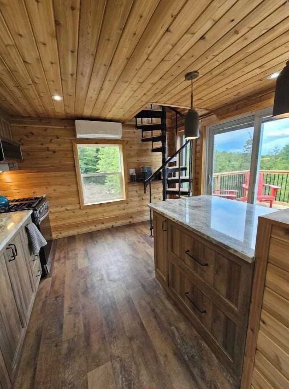 Lots of light and great views from the main floor