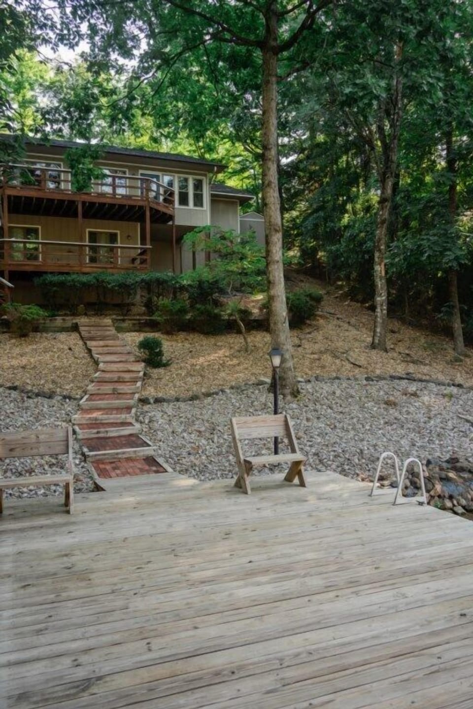 View of house and yard from the dock