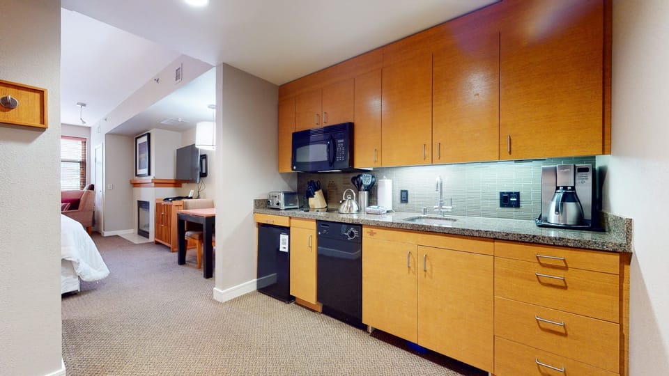 Indoors, Microwave, Oven, Kitchen, Bed