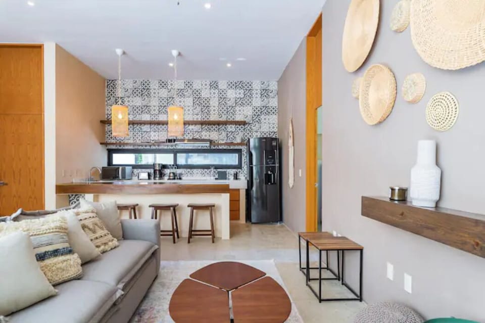 Family Apartment | Living area | 50-inch Smart TV with digital channels, Netflix, streaming services