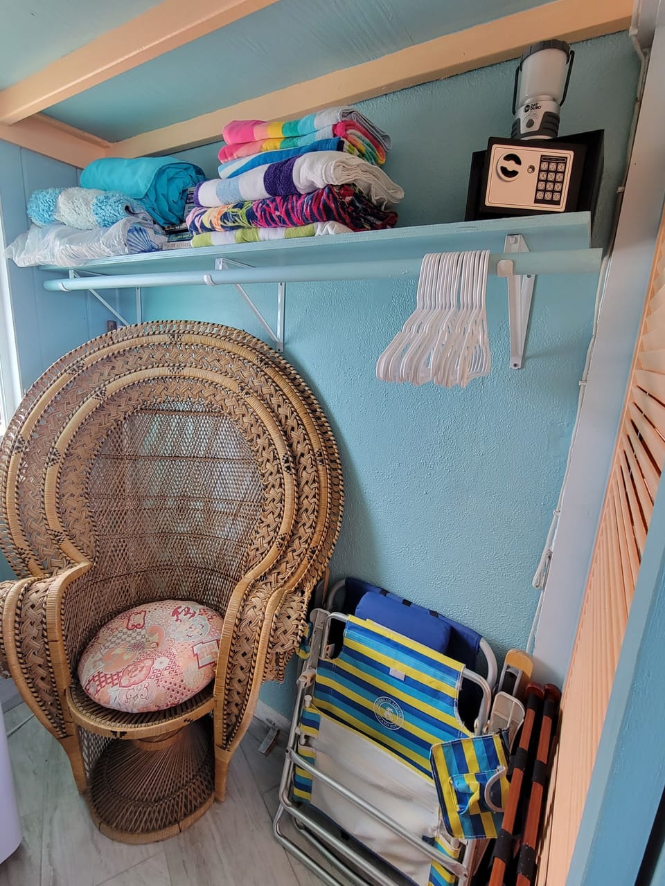 Beach chairs, snorkel gear, coolers, beach towels all for your use.