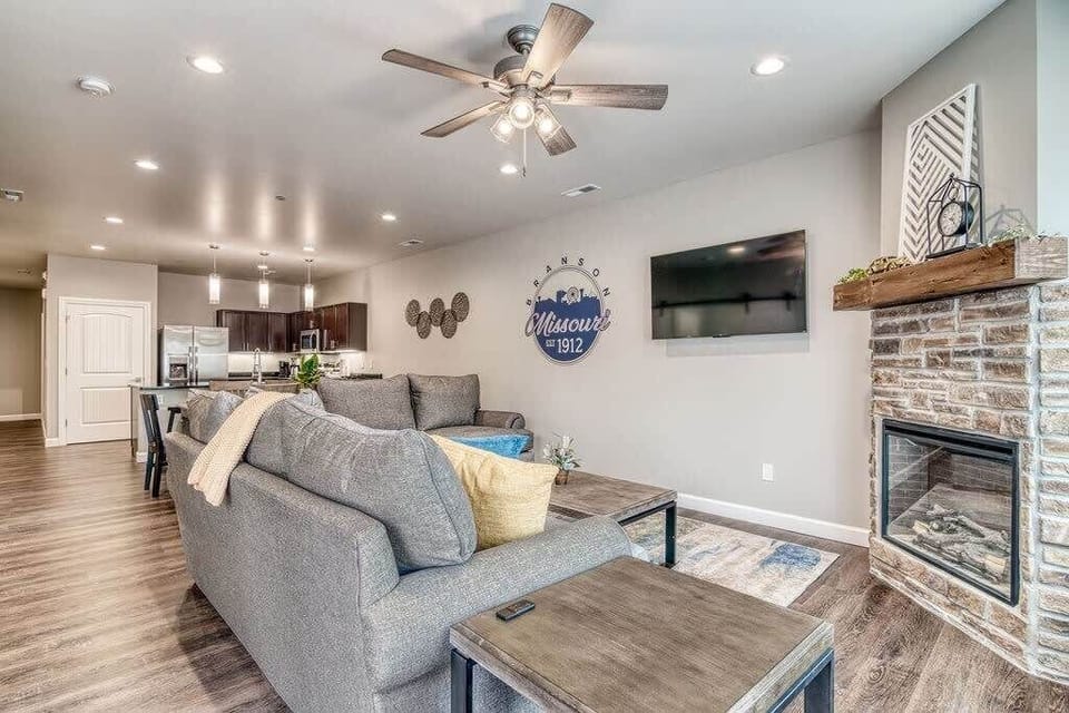 Comfy couches are the first thing you see as you walk in!