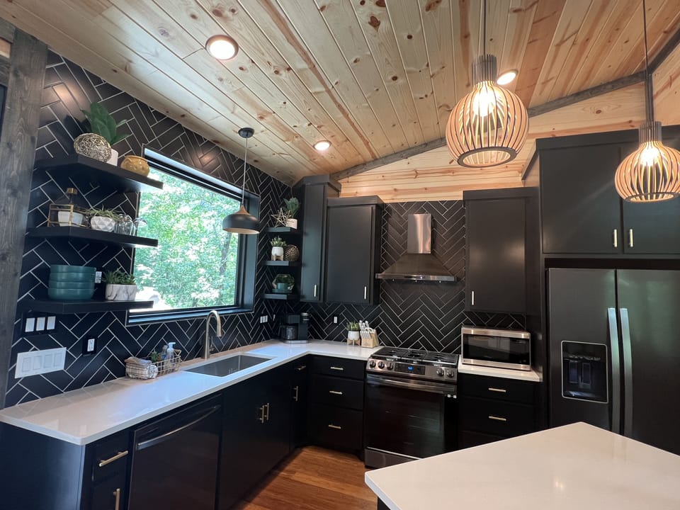 Modern well equipped kitchen