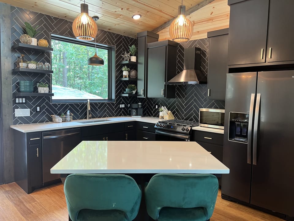 Modern stocked kitchen