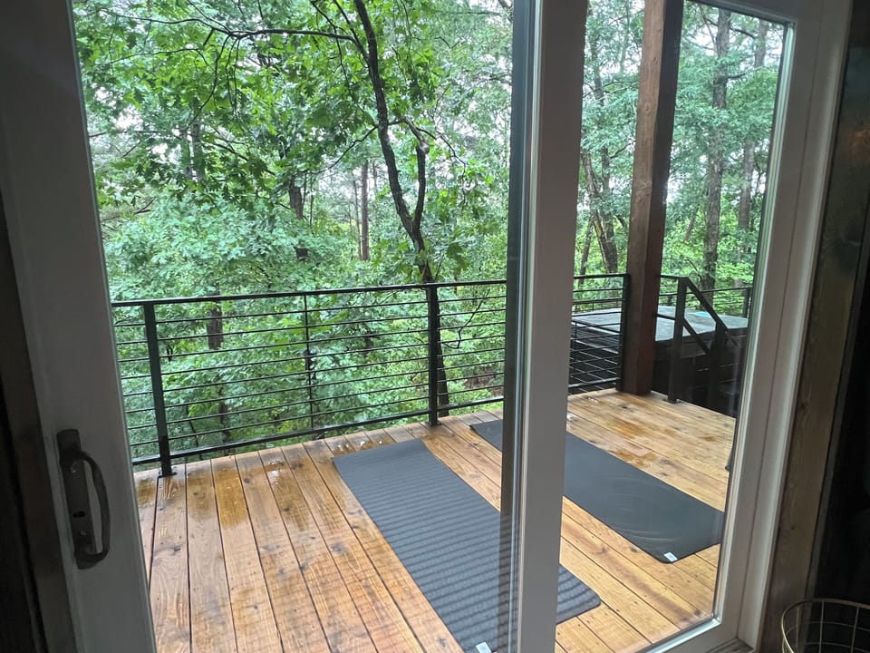 Yoga on the deck