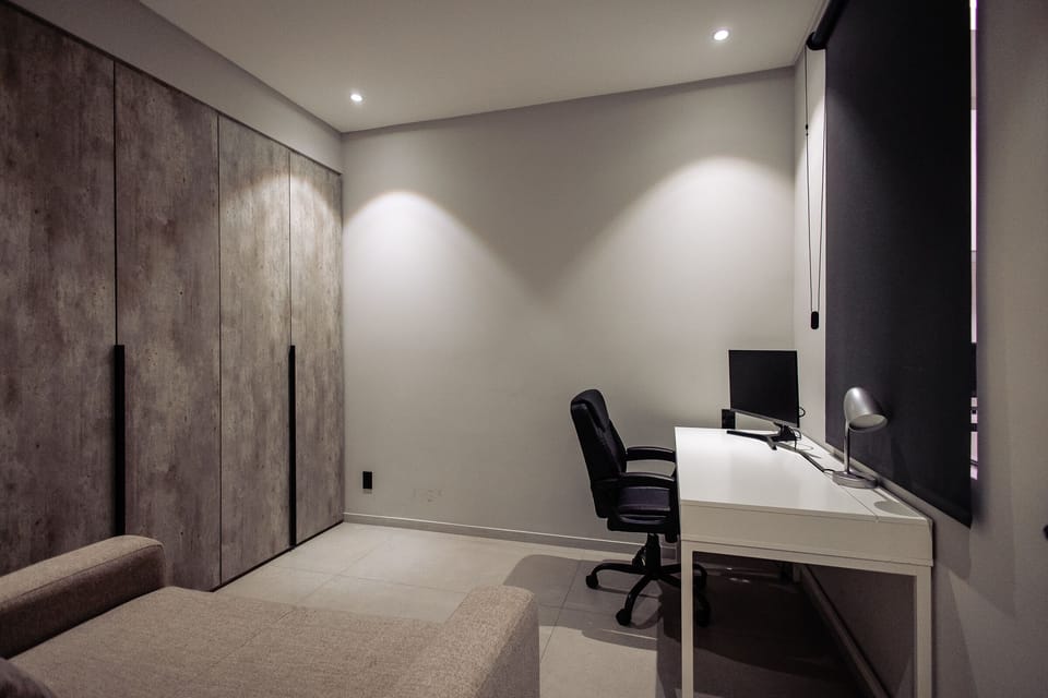 Guest Bedroom 2 with Desk, Monitor and Sofabed (1)