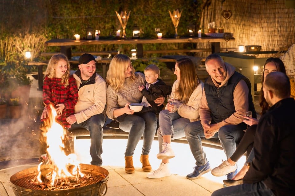 Gather round the fire pit with friends and family