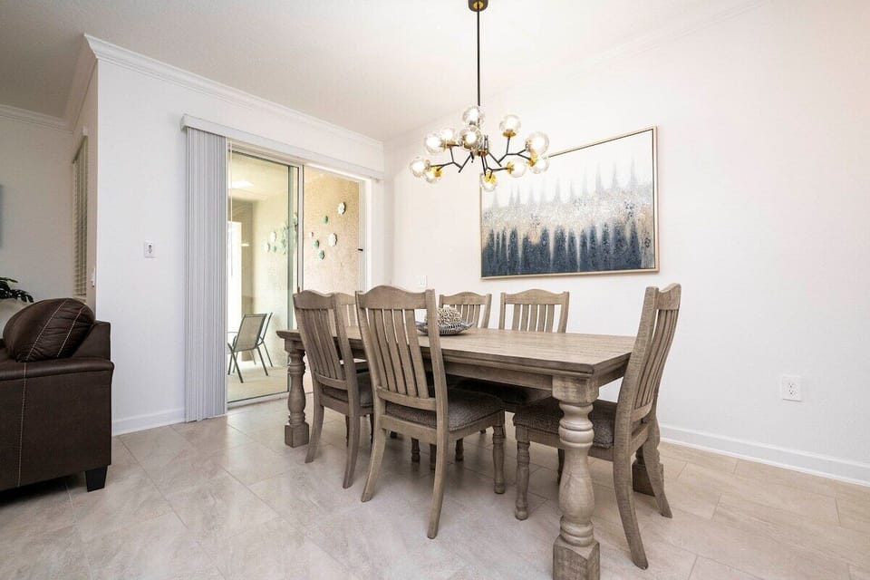 With a rustic style, our dining area is perfect for quality time with your loved ones