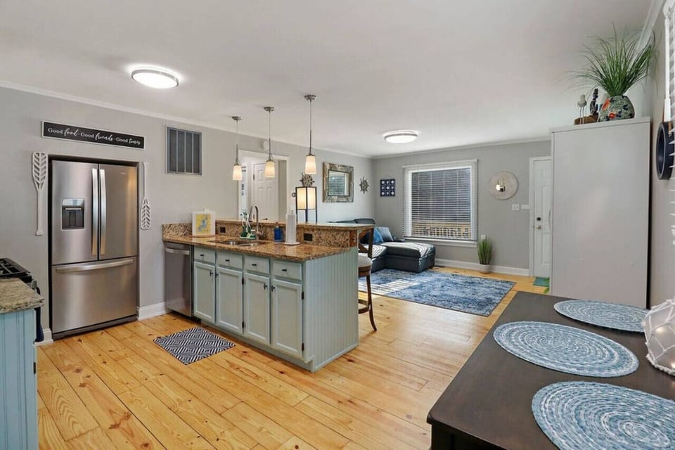 View when you first enter the open floor plan.