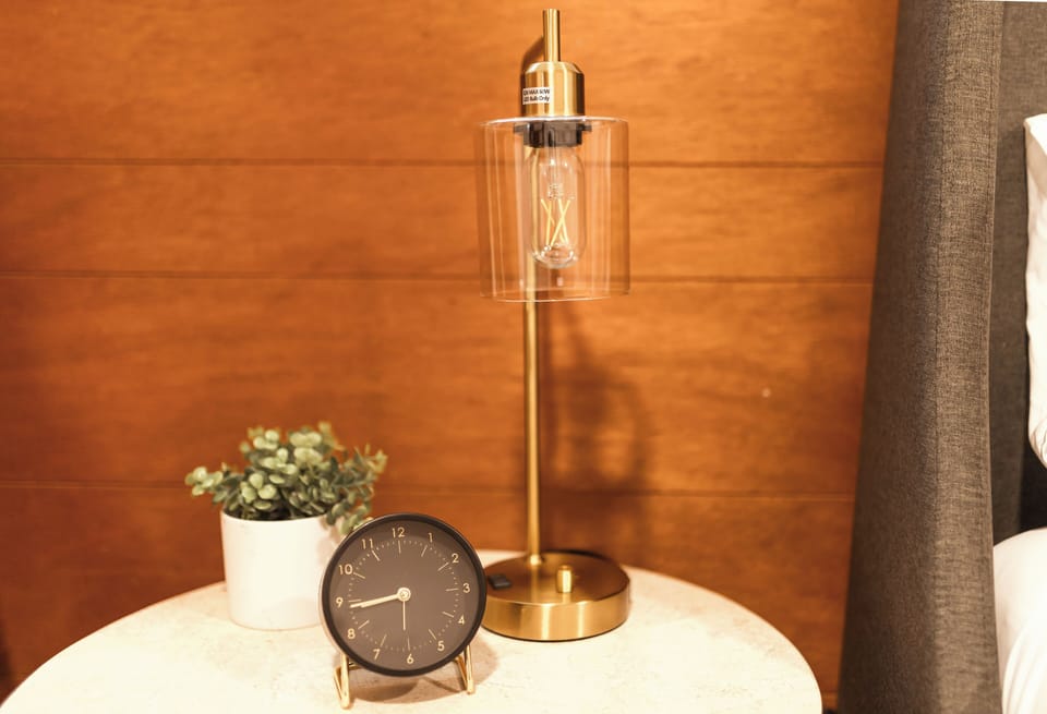 Charming bedside essentials to help you unwind or rise and shine.