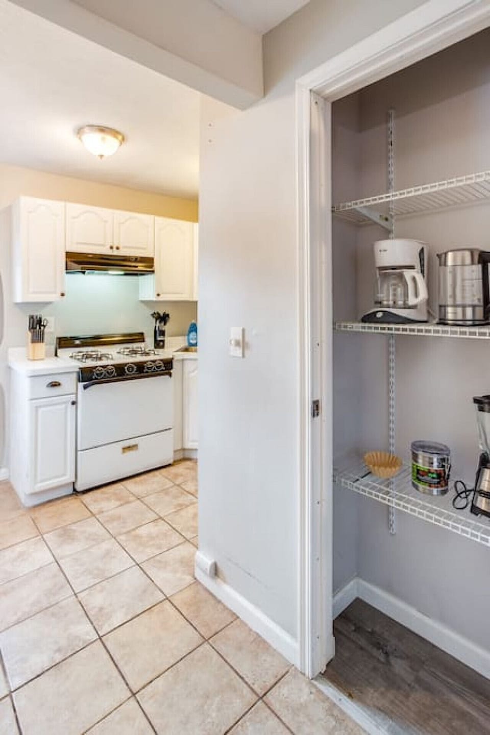 Pantry with Coffee, Kettle, Blender