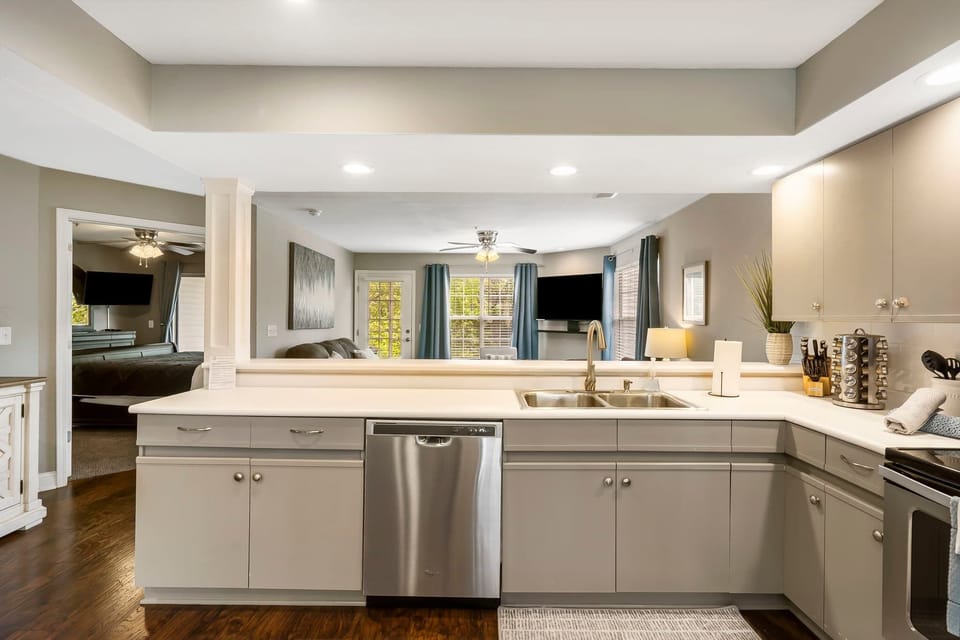 Condo, Multiple Beds, Balcony, Garden View (Tranquil Pondview Retreat) | Private kitchen | Coffee/tea maker
