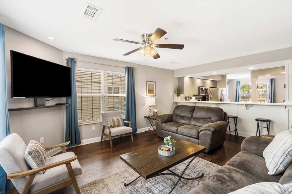 Condo, Multiple Beds, Balcony, Garden View (Tranquil Pondview Retreat) | Living area | 42-inch flat-screen TV with digital channels