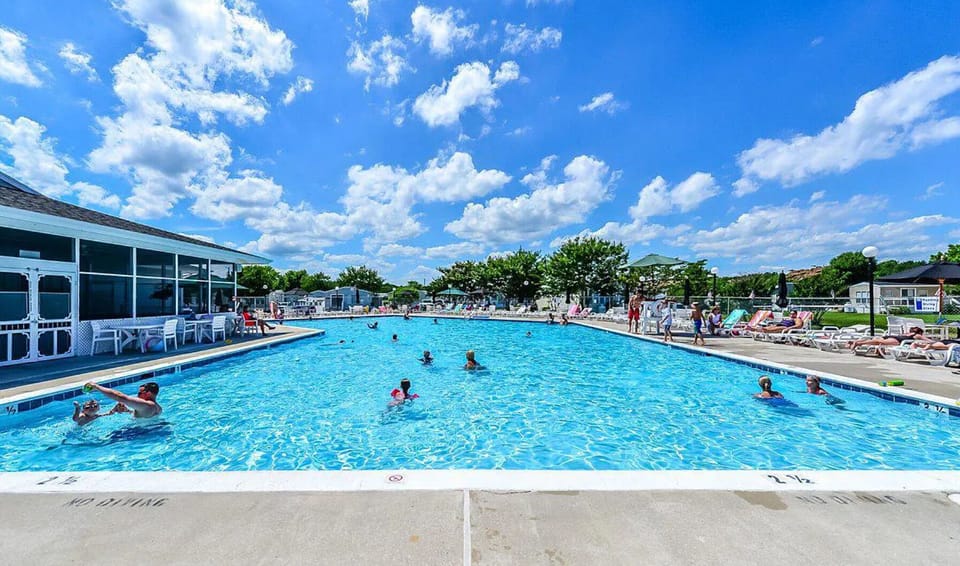 Community center pool near the cottage
