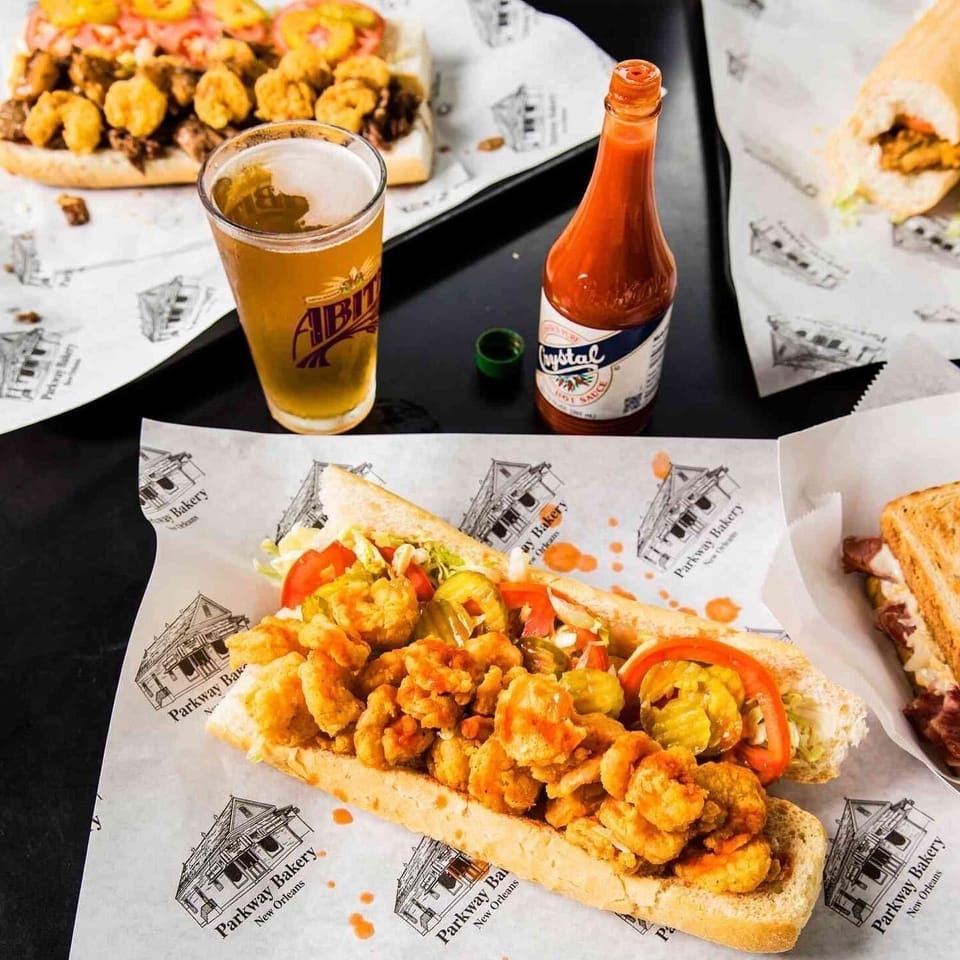 Famous parkway bakery shrimp po boy