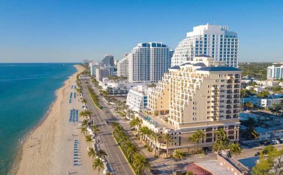 Oceanfront location of Atlantic Resort & Spa