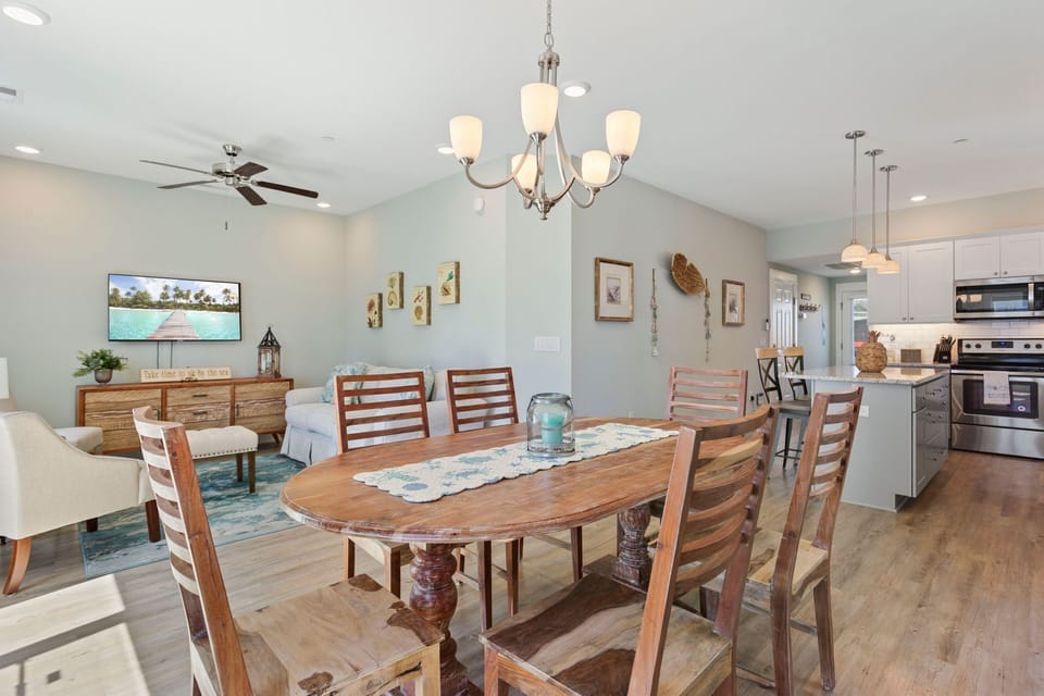 The nearby Dining Area is perfect for enjoying a sunlit meal.