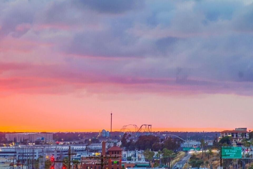 Take in the sunset view from the deck