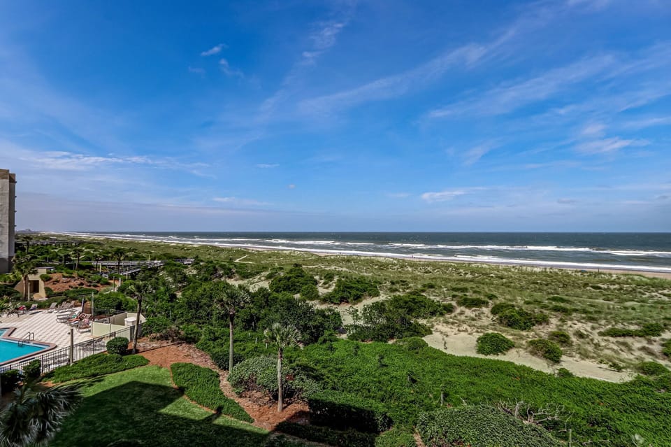 View of the Sand Dunes and Atlantic Coastline from this Private Balcony