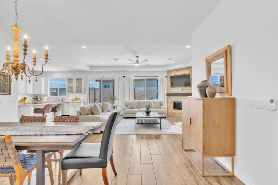 View from the entrance as you walk in and notice the home`s bright, beautiful design and spacious living areas