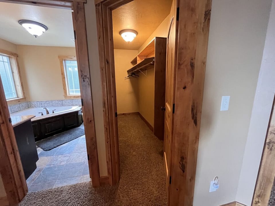 Bathroom and closet attached to bedroom 2 - Located in Loft