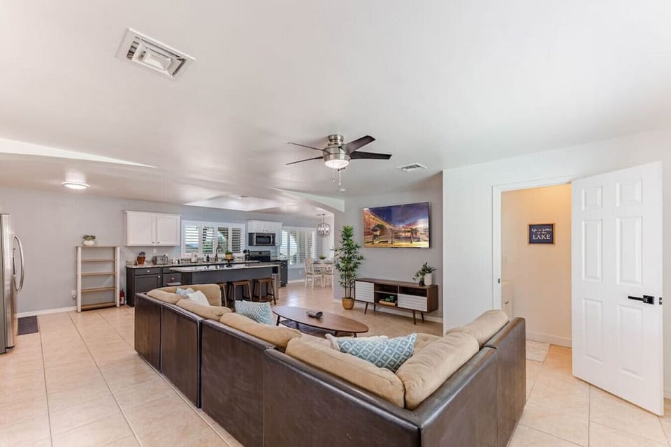 Cozy living room with ample seating and natural light