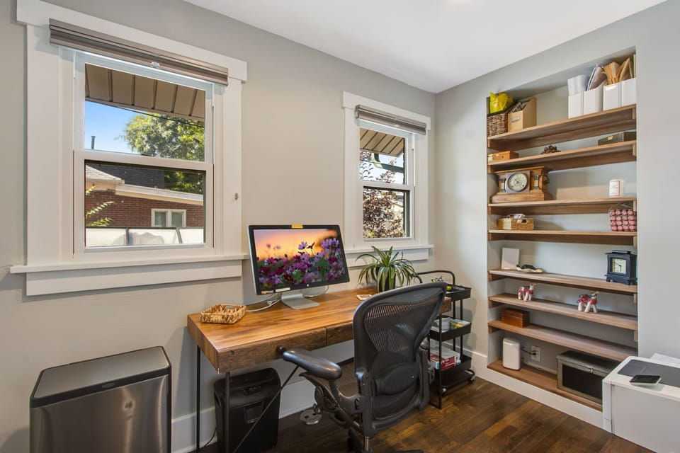 Private, dedicated office with ultra fast wifi, office supplies, monitor and printer. You are sure to send professional vibes working in this fully stocked office space. 
