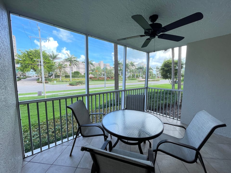 back screened in patio