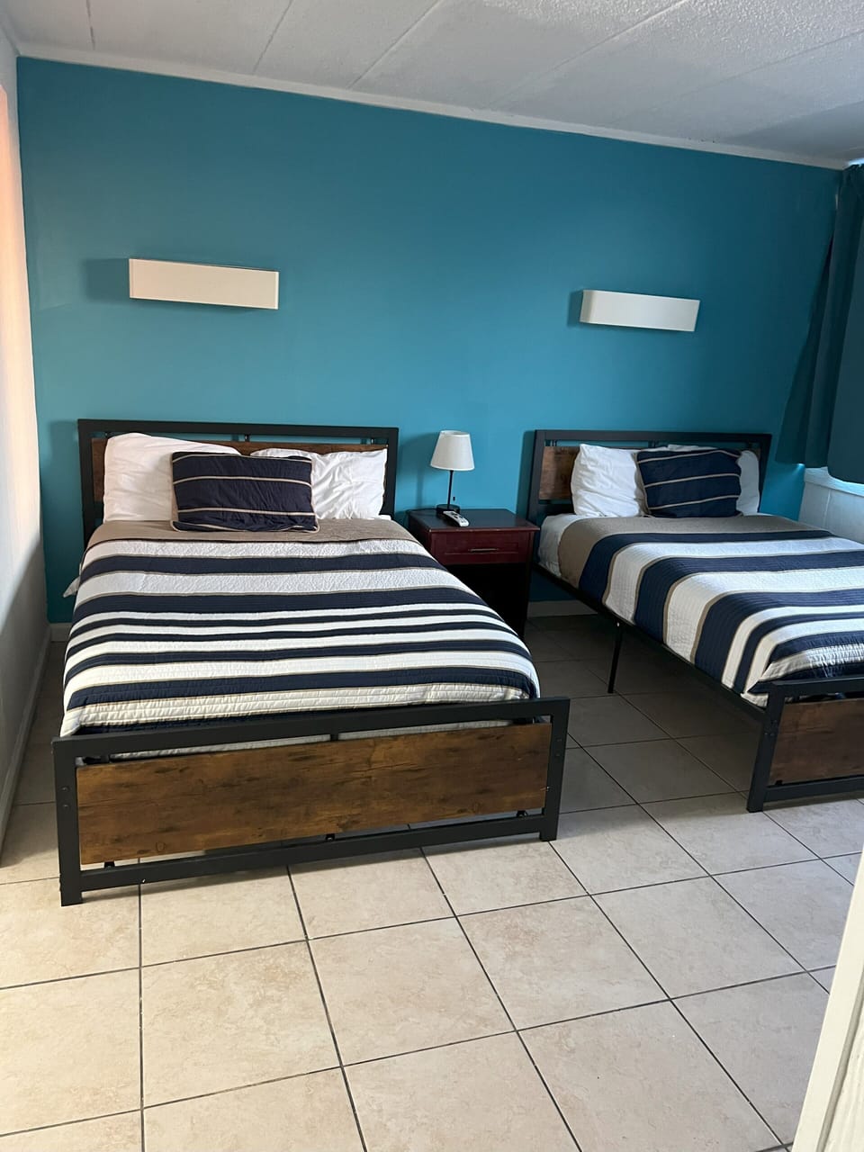 Classic Room, 2 Double Beds, Private Bathroom | Premium bedding, desk, laptop workspace, blackout drapes