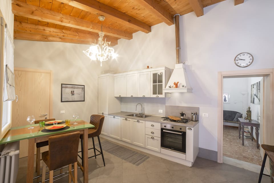 Apartment | Private kitchen | Full-size fridge, oven, stovetop, espresso maker