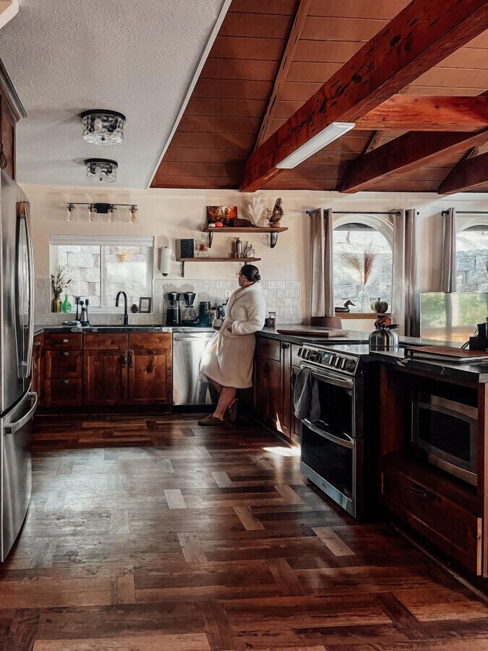 Morning serenity: savoring each sip of freshly brewed coffee as the day awakens